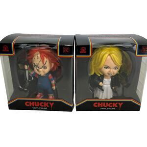 Chucky & Bride Of Chucky Tiffany Child's Play 4" Vinyl Figures Set